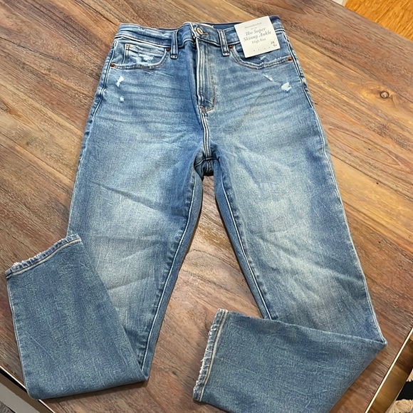 Abercrombie & Fitch Denim - Abercrombie super skinny ankle high rise jeans